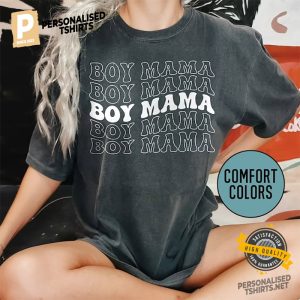 Boy Mama Comfort Colors Tee Gift For Mom