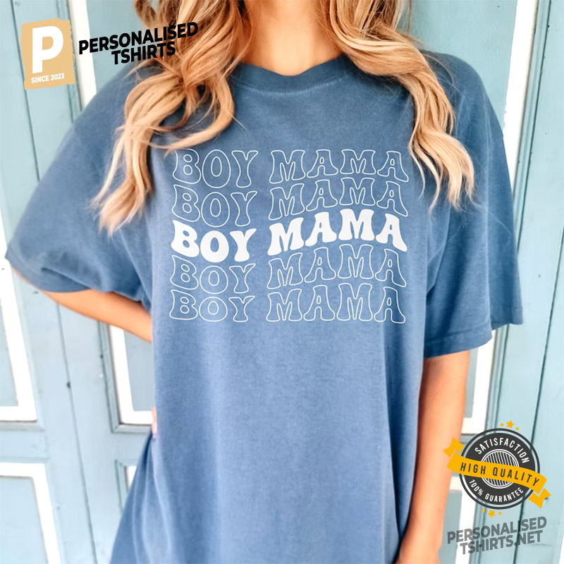 Boy Mama Comfort Colors Tee, Gift For Mom