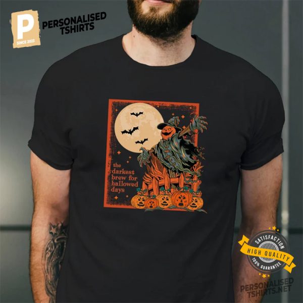 Halloween Scarecrow The Darkest Brew Shirt