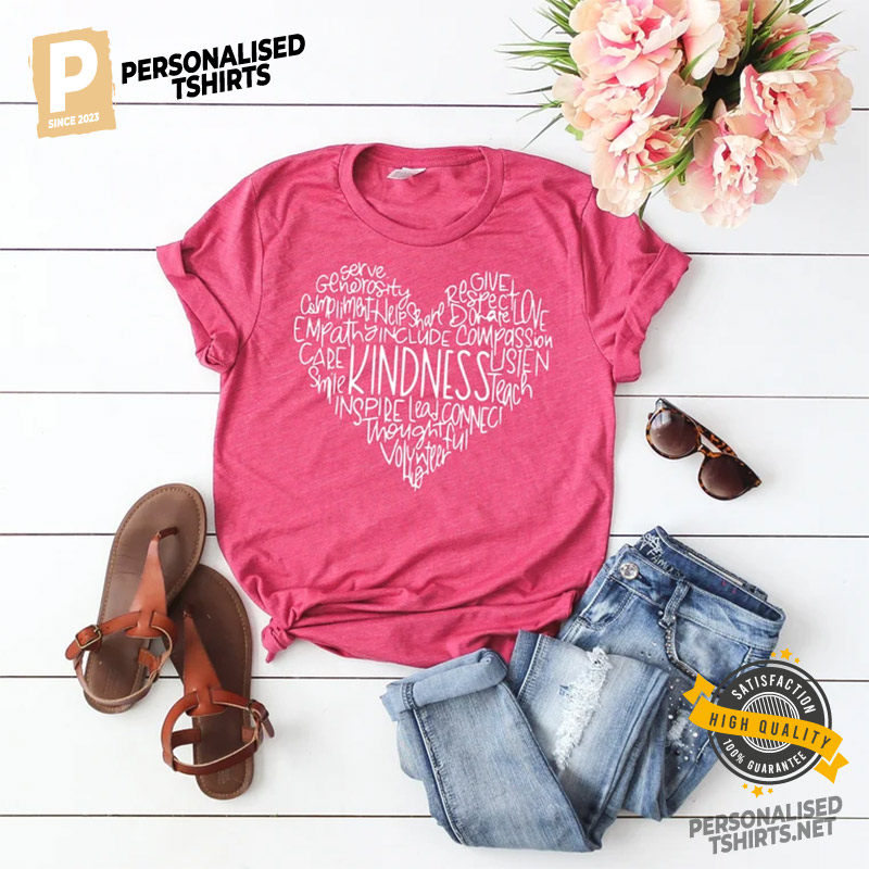 Kindness Love Graphic Tee, Gift For Valentine's Day