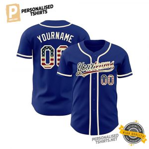 Blue Custom Baseball Jersey Shirts