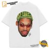 Dennis Rodman Zig Zag Green Hair Rodzilla Hollywood 90's Vintage Design T Shirt 3