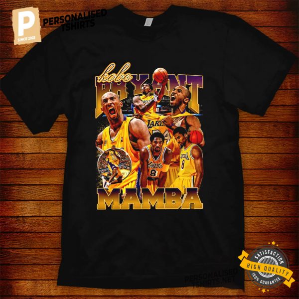 Vintage kobe bryant los angeles lakers Black Mamba Homage Shirt 3