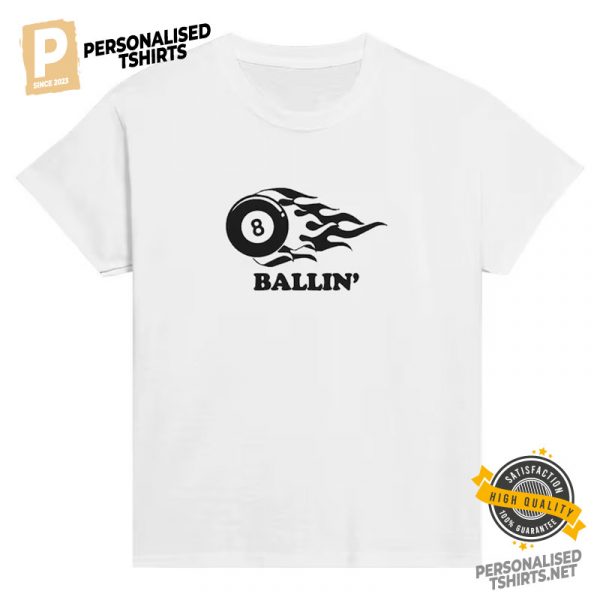 Ballin Lucky Ball 8 billiard shirt 2