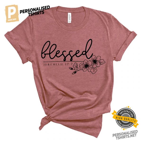 Blessed Bible Verses Comfort Colors T Shirt, Christian jesus merch 2