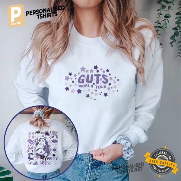 Olivia Rodrigo GUTS World Tour Two Sided T Shirt 2