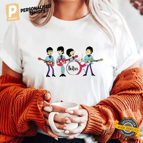 Rock Band The Beatles Cartoon Style Shirt 2