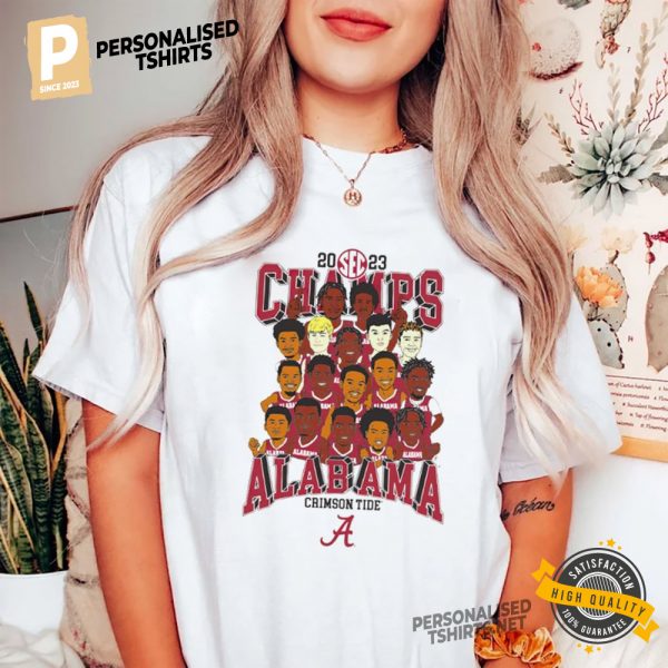 SEC 2023 Champs Alabama Crimson Tide Basketball Shirt 1