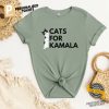 Cats For Kamala Political Comfort Colors Shirt 3