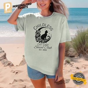 Childless Cat Lady Social Club Support Harris Comfort Colors Shirt