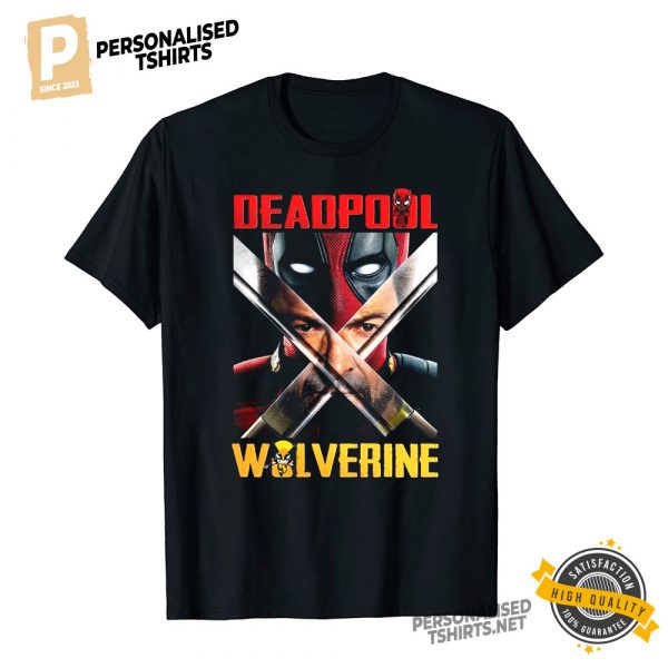 Daedpool X Wolverine New X men Movie 2024 Graphic Shirt 1