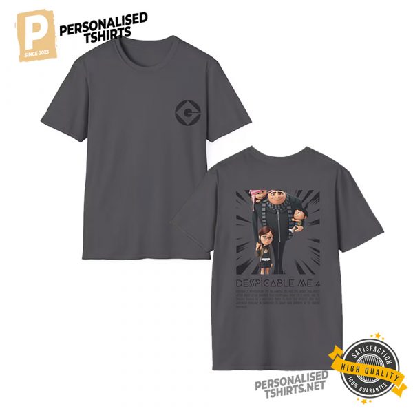 Despicable Me 4 Gru And Kids Two Sided Shirt 2