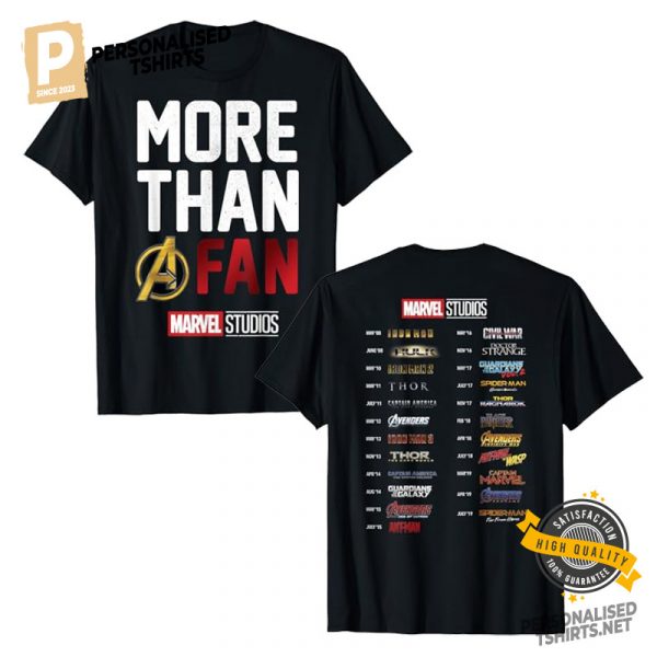 MORE THAN A FAN Marvel Studios Shirt 1