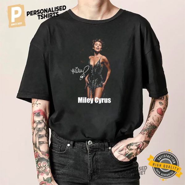 Miley Cyrus Pop Star Signature Graphic Shirt 2