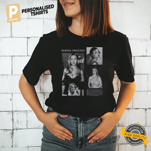 Sydney Sweeney Retro Photo Collage Shirt 1