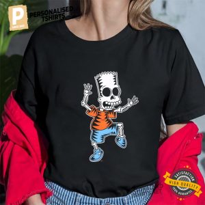 Bart Simpson Skeleton Funny The Simpson Shirt 1