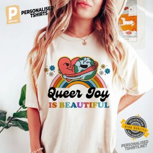 Queer Joy Is Beautiful lgbtq pride Comfort Colors Shirt 2