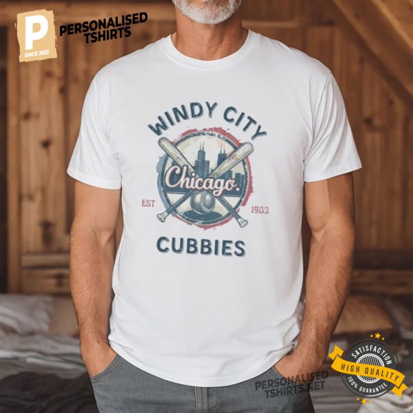 Windy City Chicago Cubbies Baseball Vintage Shirt 3