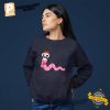 Worm With A Mustache Funny Cartoon T shirt 3