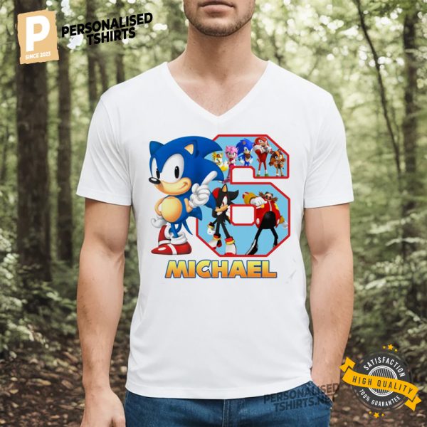 Family Sonic Birthday Animation Shirt 2