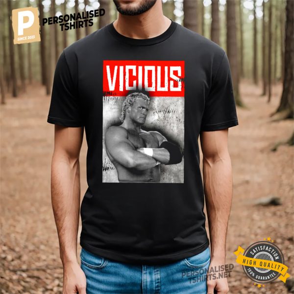 Sid Vicious Retro Wrestling Hero T Shirt 3