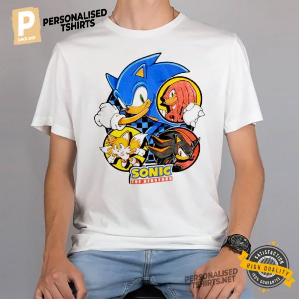 Sonic the Hedgehog Friends And Rivals Cartoon t shirt 1