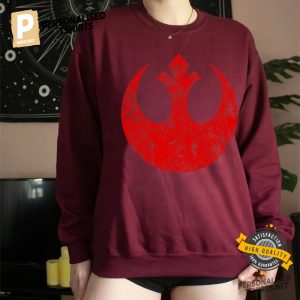 Star Wars Big Red Rebel Distressed Logo Graphic T Shirt 3