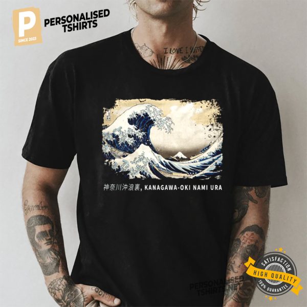 The Great Wave off Kanagawa Artwork T Shirt 2