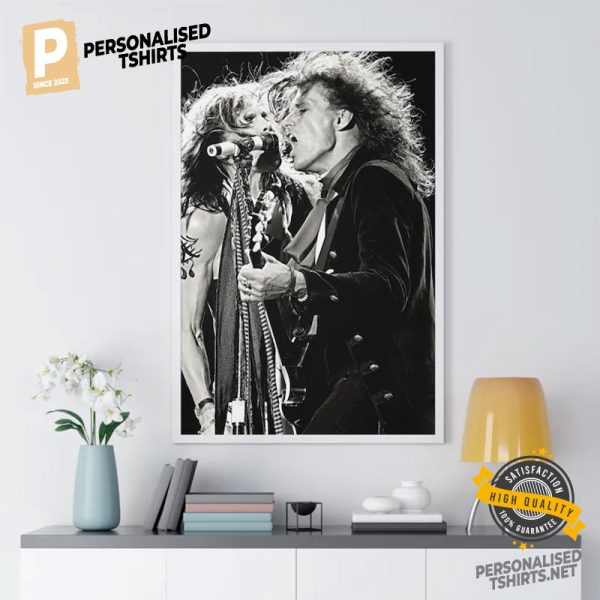 Aerosmith Performance Rock Legend BW Poster 3