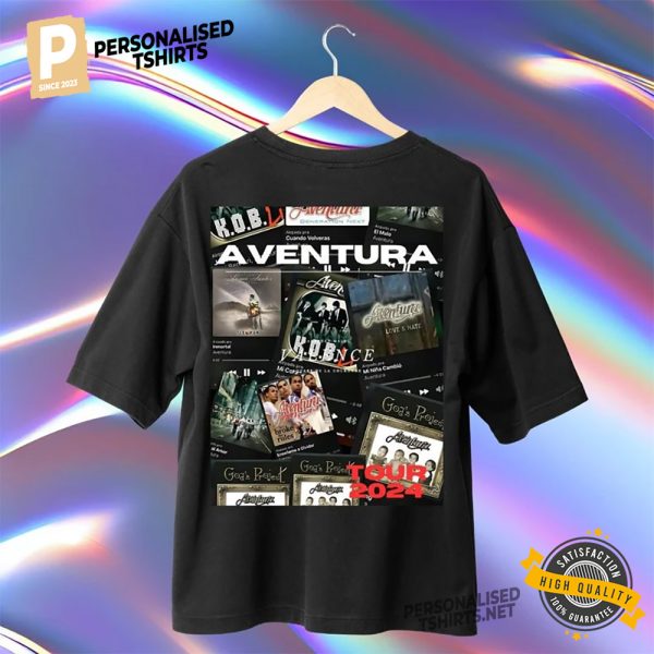 Aventura Tour 2024 Albums Concert Vintage 90s Shirt 3