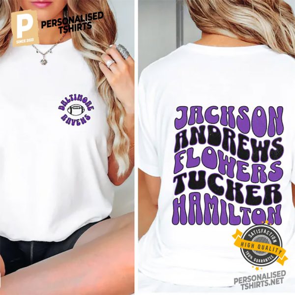 Baltimore Ravens Players Name 2 Sided Shirt 2