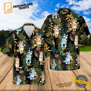 Bluey And Bingo Cartoon Hawaiian Shirt