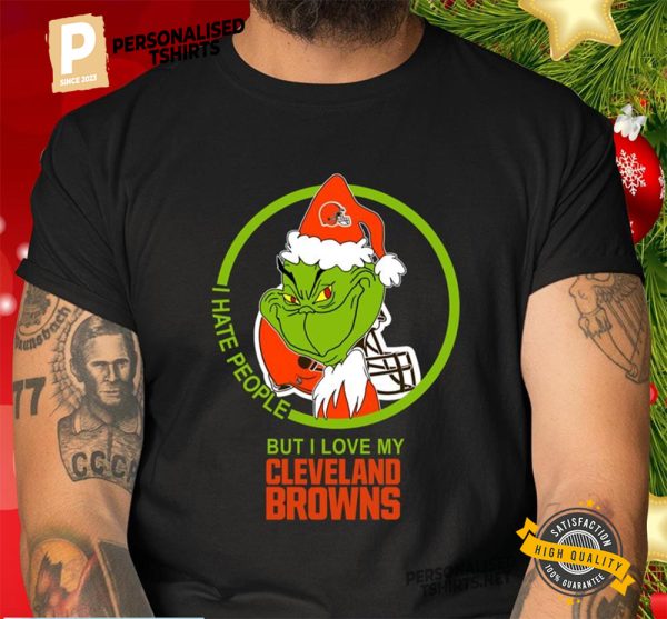 Cleveland Browns NFL grinch christmas shirts