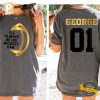 Customized Golden Football Name Game Day Comfort Colors Shirt