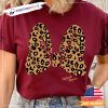 Disney Minnie Mouse Leopard Print Bow T Shirt 2