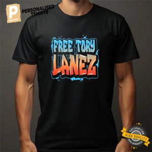 Free Tory Lanez Graffiti Street Style Rapper T shirt 3