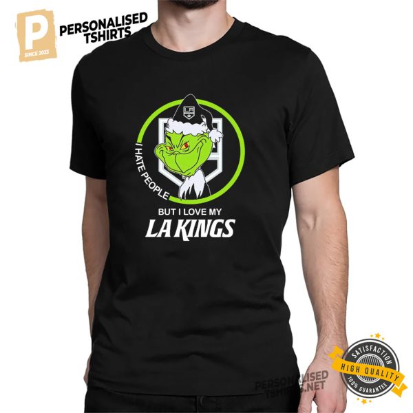 Grinch I Hate People But I Love My Los Angeles Kings T Shirt 1