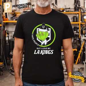 Grinch I Hate People But I Love My Los Angeles Kings T-Shirt