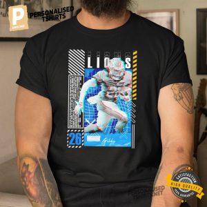 Jahmyr Gibbs 26 Detroit Lions football player glitch poster gift Shirt