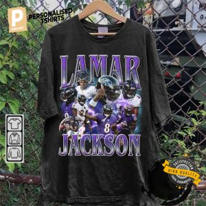 Lamar Jackson Baltimore Ravens Vintage 90s Shirt 1