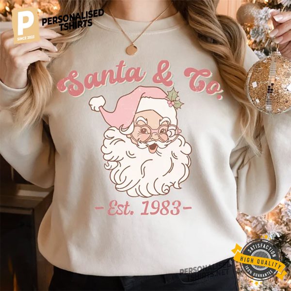 Retro Christmas Santa Claus family christmas shirts 3