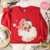 Retro Pink Santa Christmas matching family xmas shirts 2