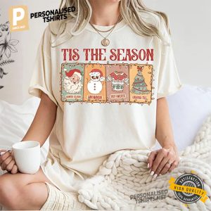 Retro Tis The Season Merry Christmas T shirt