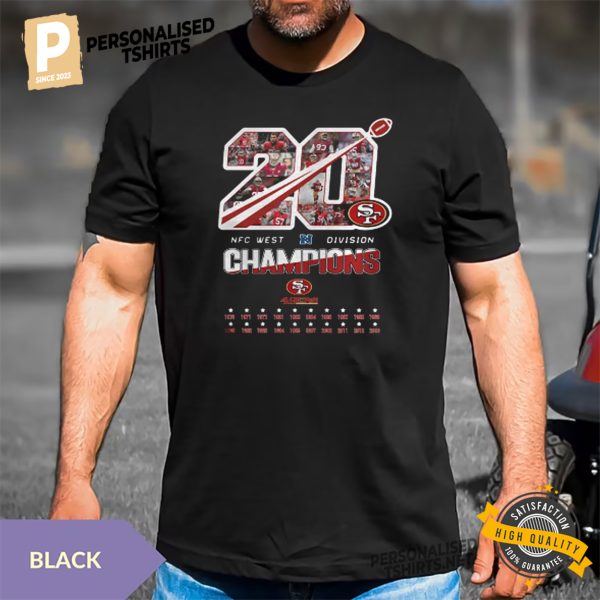 San Francisco 49ers 20 NFC West Division Champions shirt 1