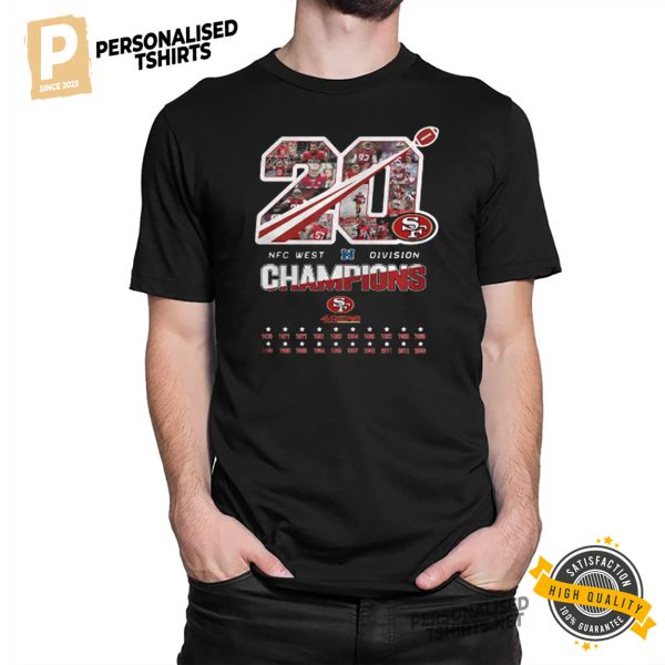 San Francisco 49ers 20 NFC West Division Champions shirt 2