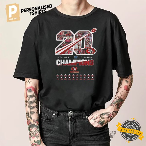 San Francisco 49ers 20 NFC West Division Champions shirt 3