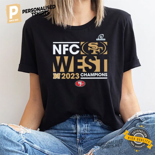 San Francisco 49ers 2023 NFC West Division Champions logo shirt 1