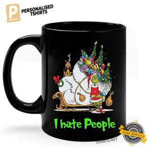 Santa Grinch I Hate People The Grinch Coffee Mug