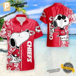 Snoopy Kansas City Chiefs Aloha Shirt