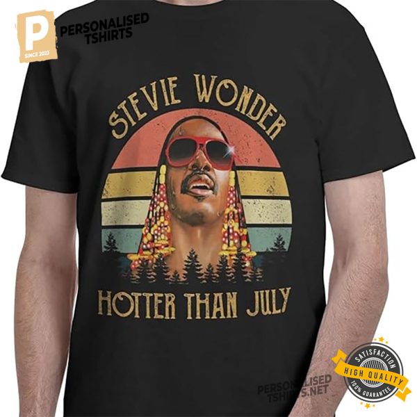 Stevie Musician Wonder Hotter Than July Mens T Shirts 2